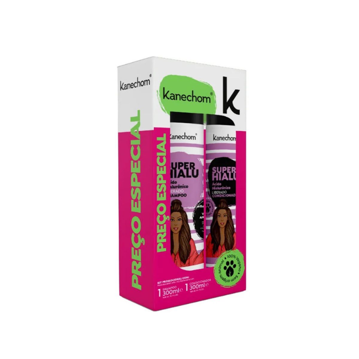 KANECHOM - Pack Shampoo + Acondicionador Super Hialu Crecimiento Kanechom