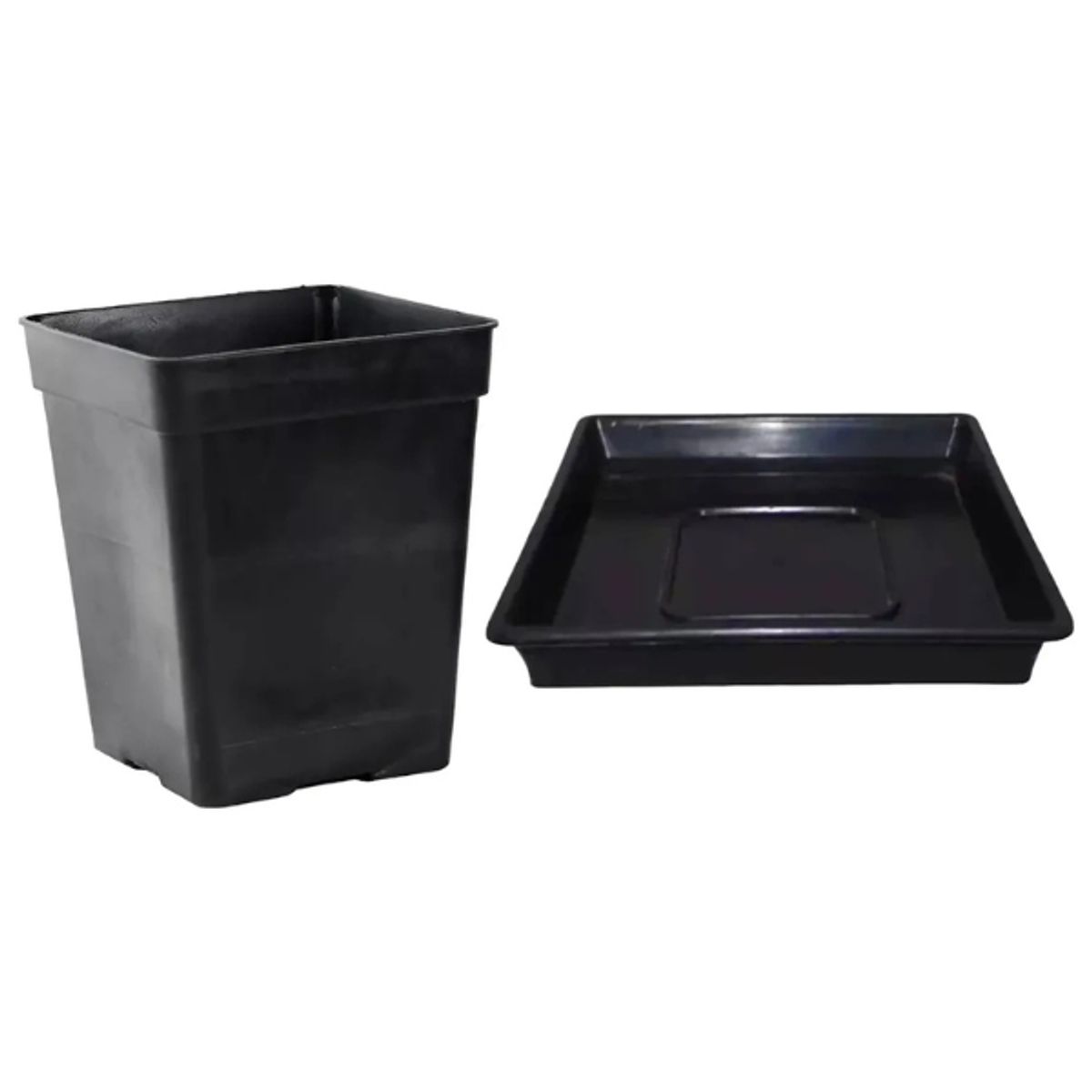 GENERICO - Pack macetas 11 Litros + platos - pack 12 Unidades