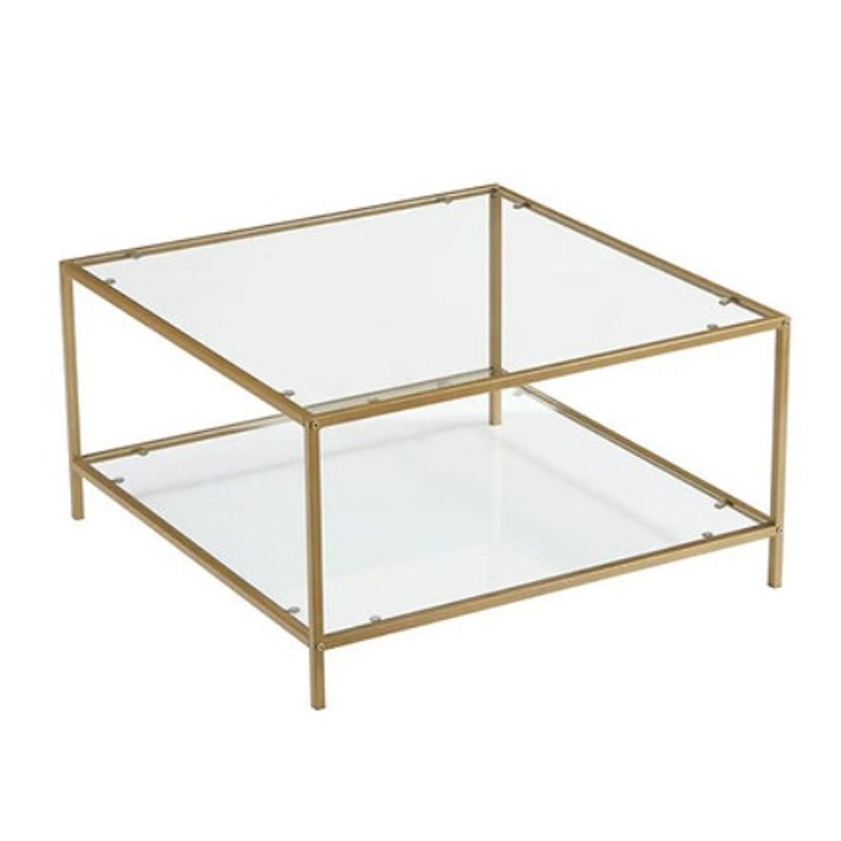 HABITA2 CHILE - Mesa de Vidrio Dorada -Verona