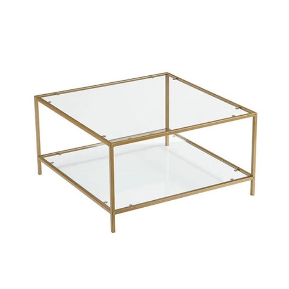 HABITA2 CHILE - Mesa de Vidrio Dorada -Verona