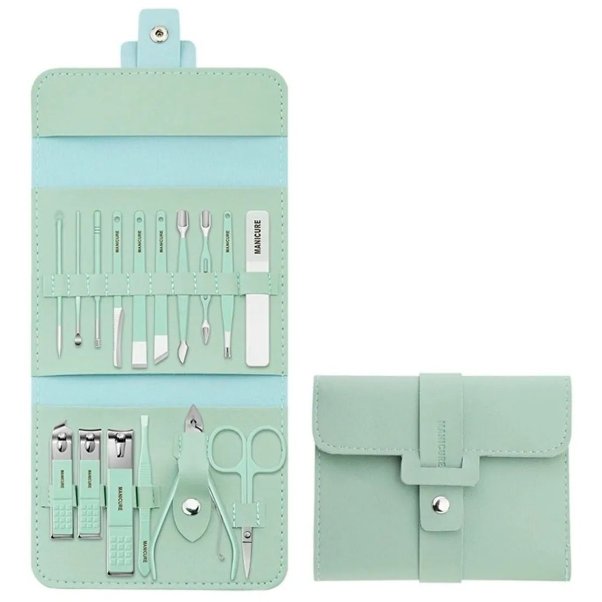 GENERICO - Manicure Set 16 Piezas Pedicure Herramienta Uñas Profesional