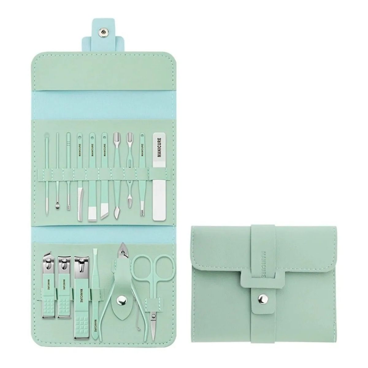 GENERICO - Manicure Set 16 Piezas Pedicure Herramienta Uñas Profesional