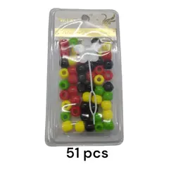 GENERICO - Decoración Accesorios Para Trenzas Africanas Peinados Verde-negro