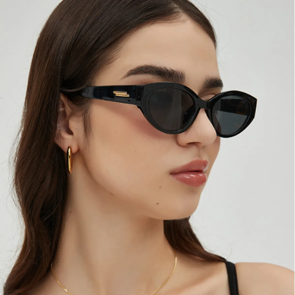 NOVY - Gafas Lentes De Sol Retro Ojo De Gato Polarizadas