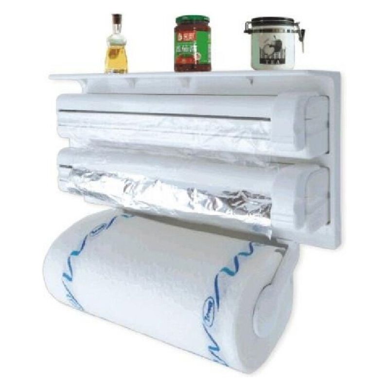 COMPRAPO - Dispensador Portarollos Triple Toalla Alum Film