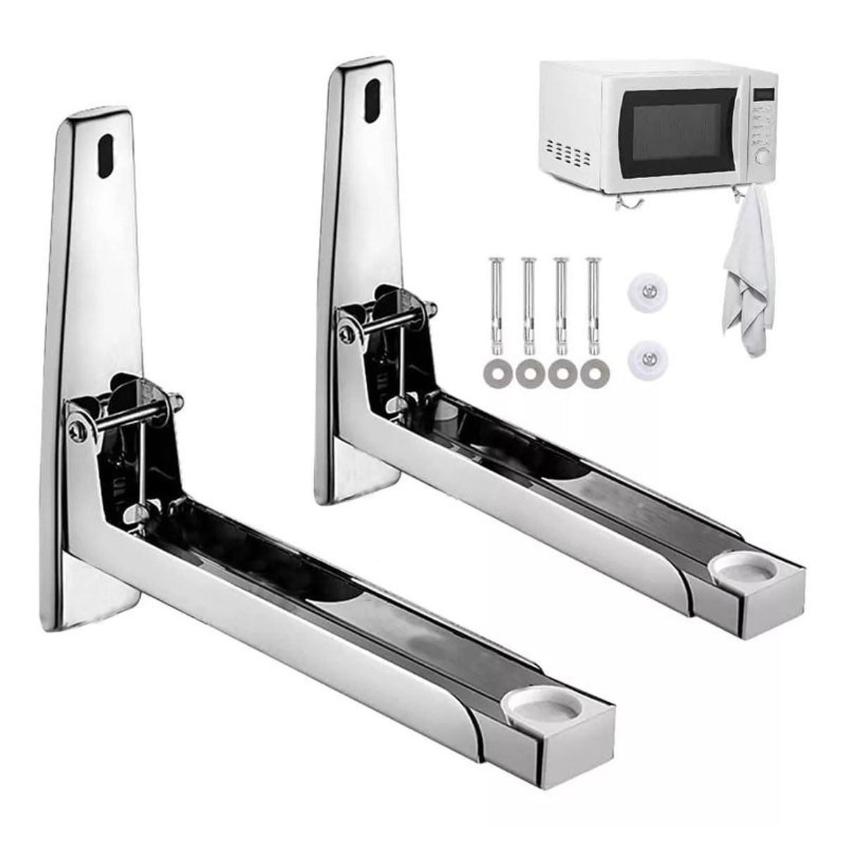 GENERICO - Soportes Plegables Para Horno Microondas En Pared