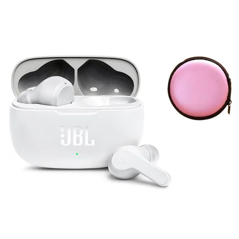 JBL - Audífonos Bluetooth JBL WAVE 200TWS - Blanco y Estuche