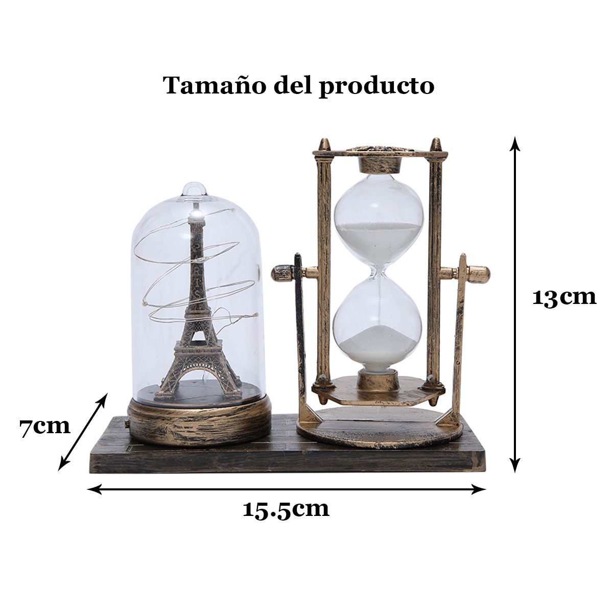 EDWINAYY - Reloj De Arena Con Temporizador De Torre De Luz Estatua De