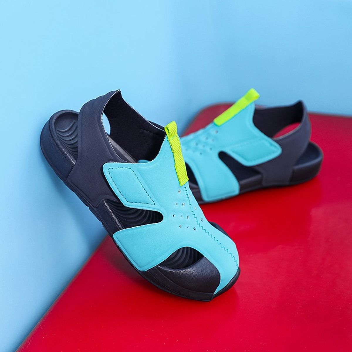 EDWINAYY - Sandalias con velcro para ni?os