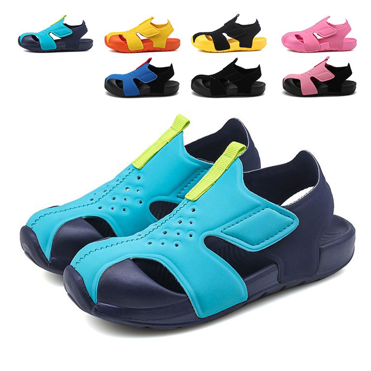 EDWINAYY - Sandalias con velcro para ni?os