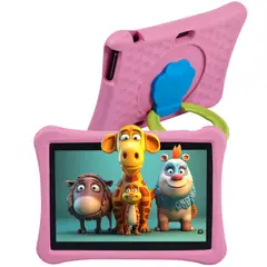 VEIDOO - Tablet Niños con Control Parental Funda EVA Antigolpes - Rosa