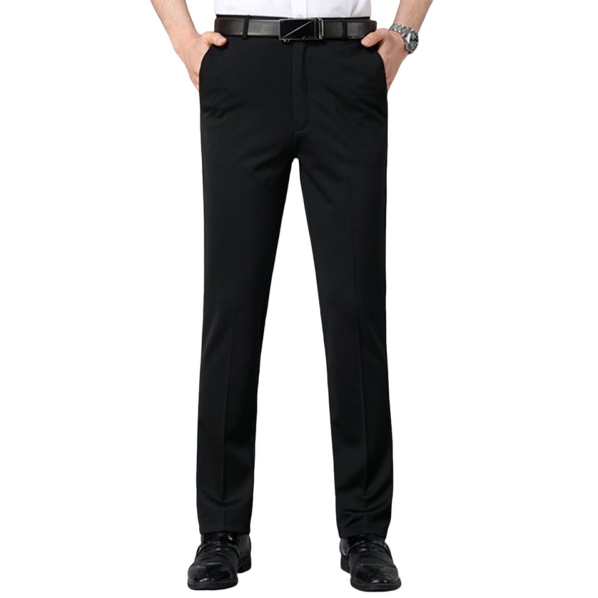EDWINAYY - Pantalón Premium Executive Elasticidad Casual Slim Hombre
