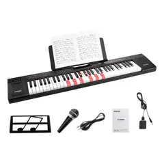 GENERICO - Teclado Musical Con 61 Teclas Con Respaldo Para Partituras