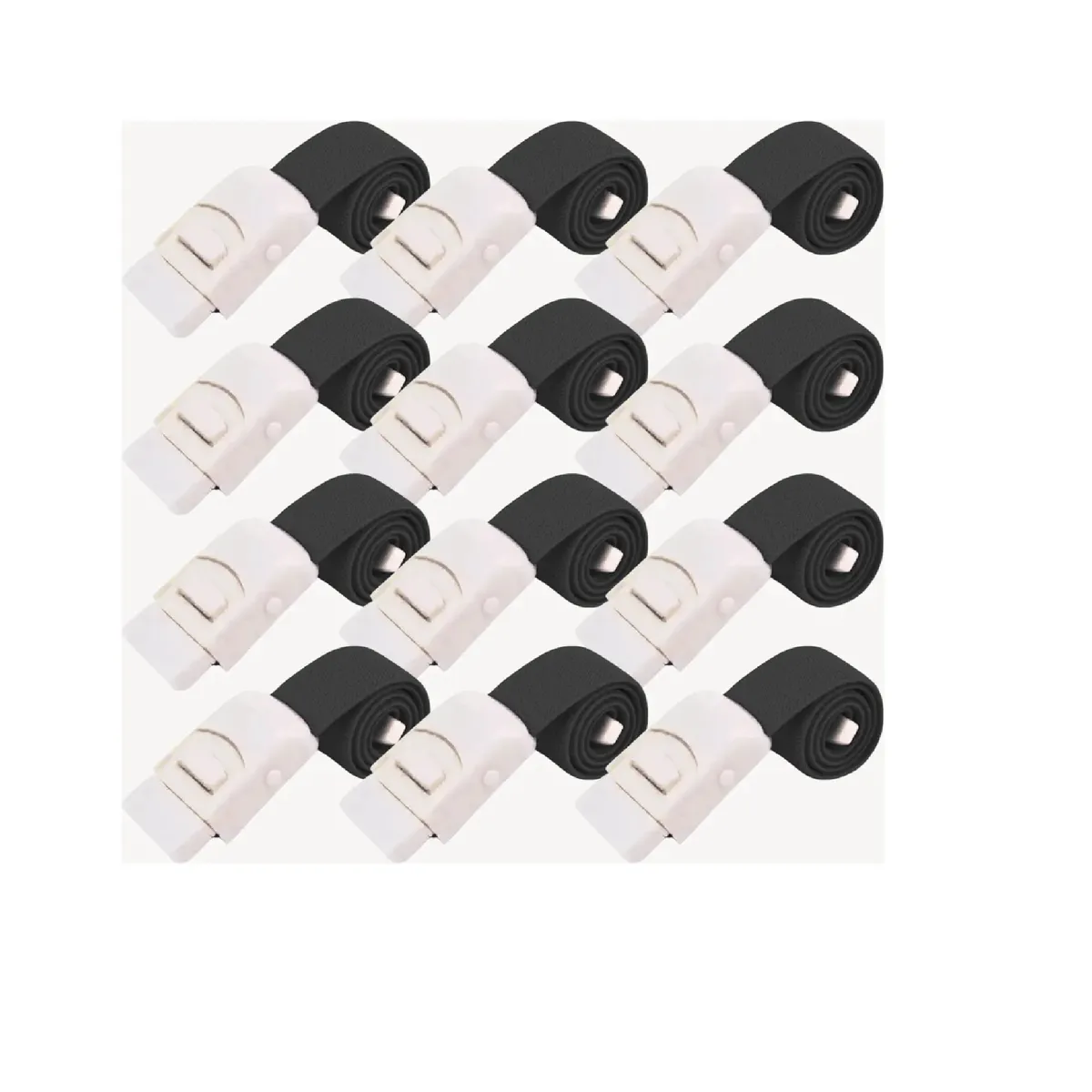 GENERICO - Torniquete Ligadura Elastico Hebilla Medicas Negro 12 Unid