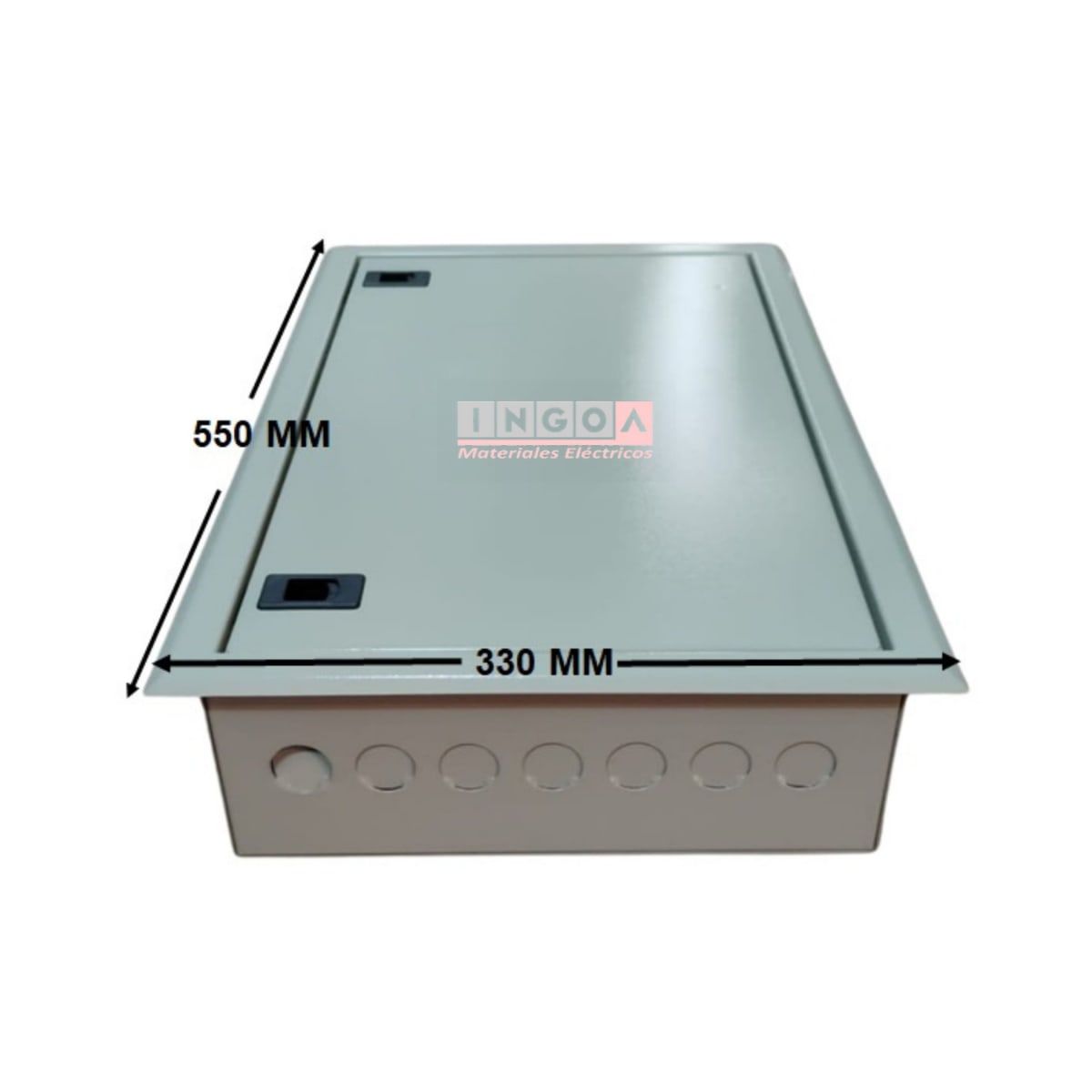 GENERICO - TABLERO METALICO EMBUTIDO 36 MODULOS (512X290X100MM) IP41 RAL7032