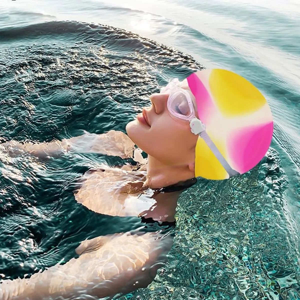 GENERICO - Gorro Piscina Natación Silicona Standar Gorra De Baño Elastico