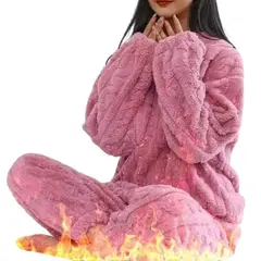 VICALLY FASHION - Pijamas Unisex Polar Trenzado