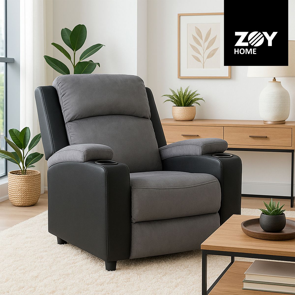 WDS HOME - Bergere Dakar Mix Tela y PU negro