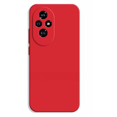 Generico Carcasa Funda Compatible Con Honor 200 Goma Rojo