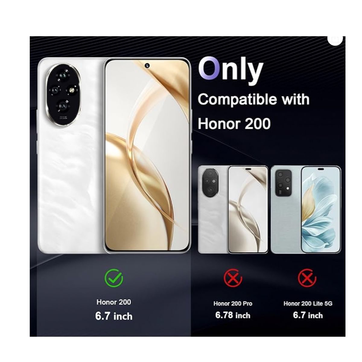 JOIGO - Carcasa Funda Para Honor 200 Goma Rojo