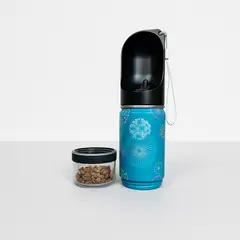 GENERICO - Botella Bebedero para mascotas, 2 en 1