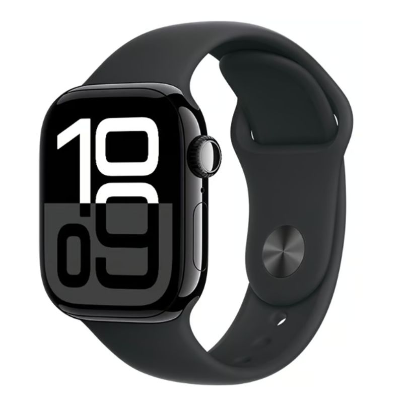 APPLE - Apple Watch Series 10 GPS 42mm Aluminio Black Sport Band S/M