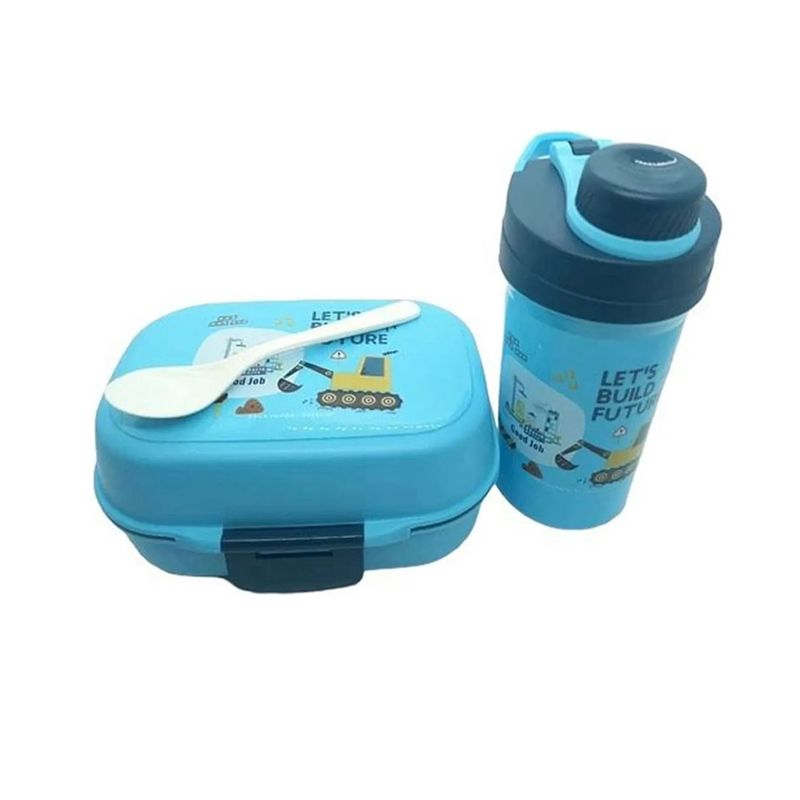 GENERICO - Tupper Contenedor Lonchera Escolar  Botella D Agua Luch Box