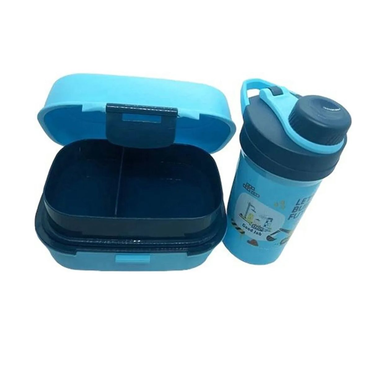 GENERICO - Tupper Contenedor Lonchera Escolar  Botella D Agua Luch Box