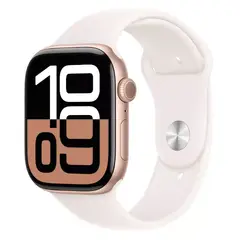 APPLE - Watch Series 10 GPS 46mm Rose Gold Aluminio Light Blush Band M/L
