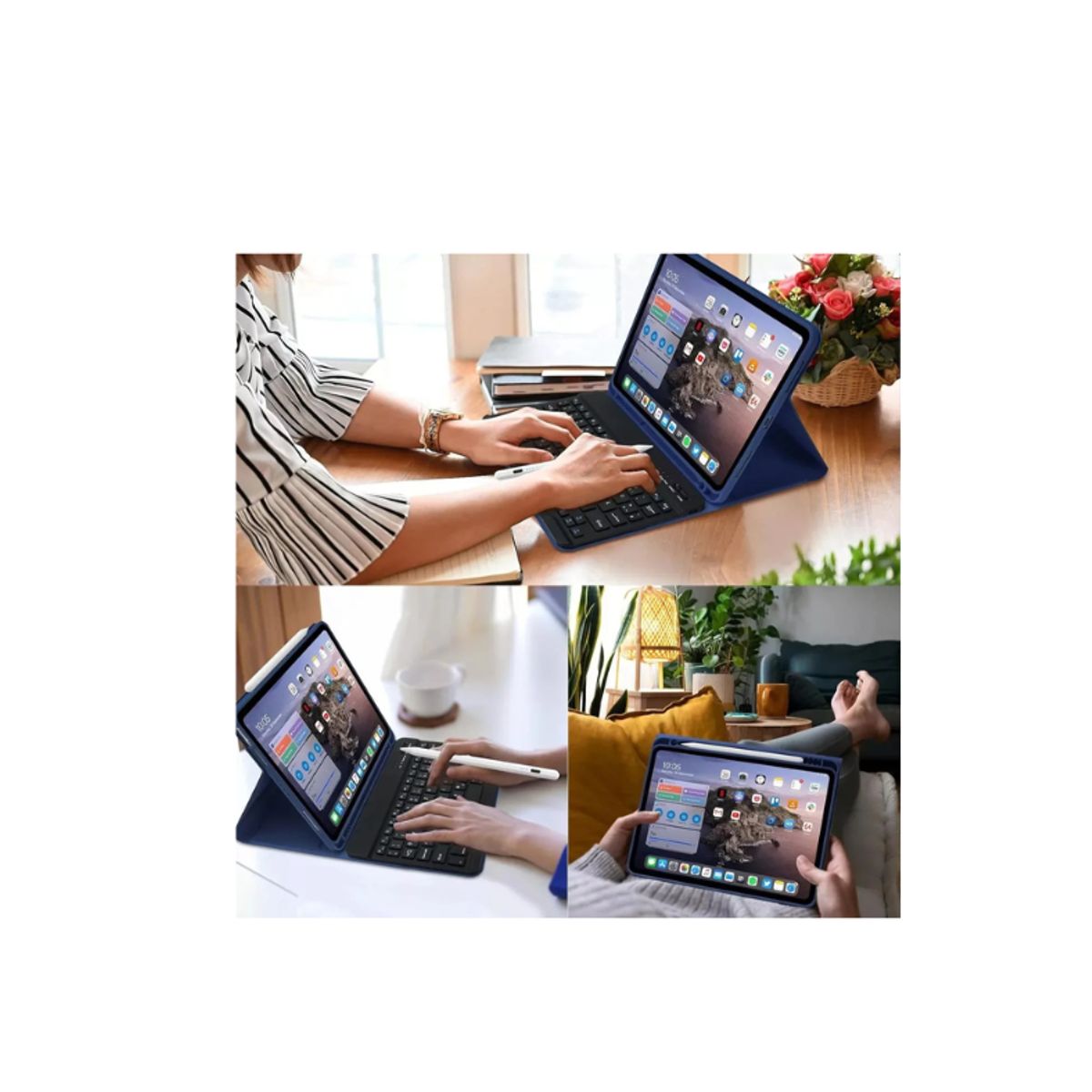 GENERICO - Funda Con Teclado Español Para iPad 10.9 Air 4ta/5ta Generación.