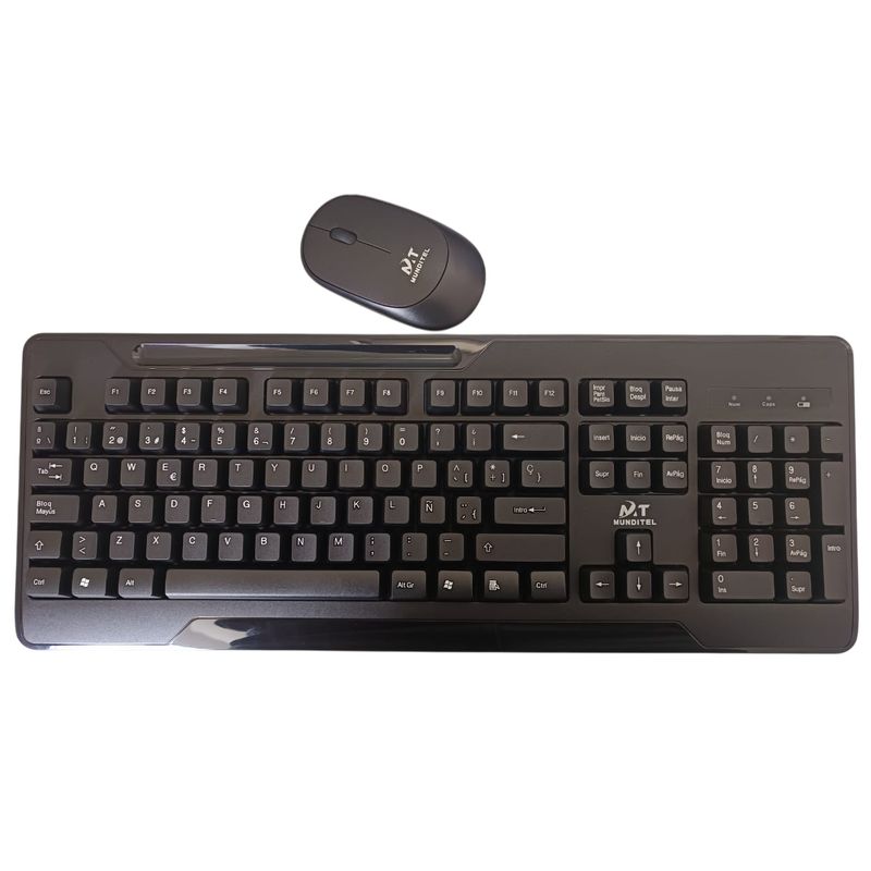 MUNDITEL - Set Inalámbrico Teclado + Mouse