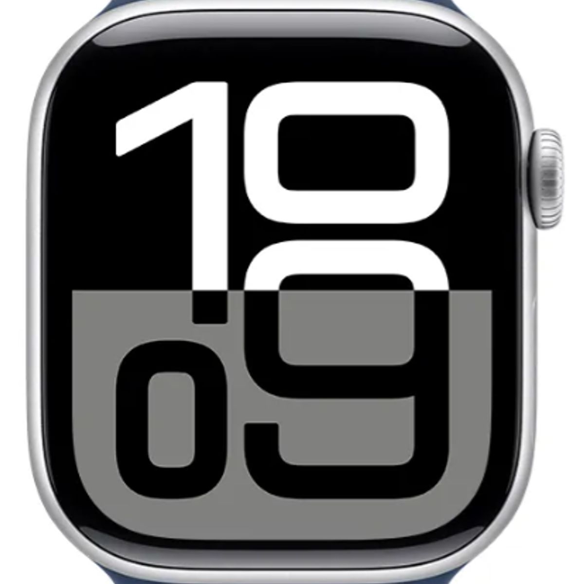 APPLE - Apple Watch Series 10 GPS 46mm Silver Aluminio Denim Sport Band M/L