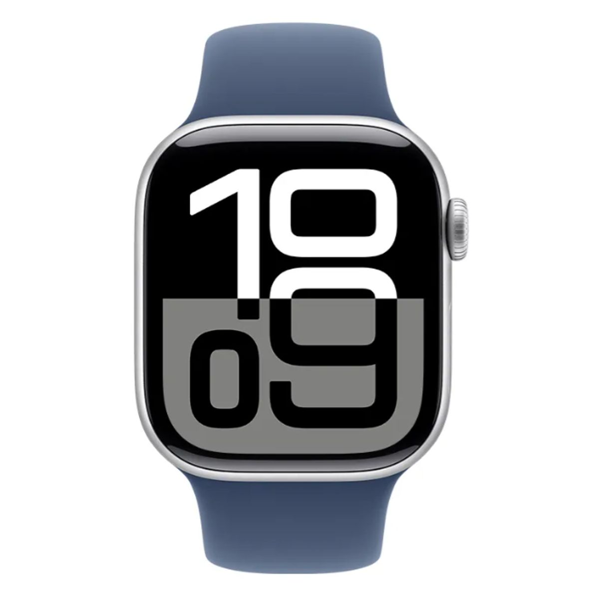 APPLE - Apple Watch Series 10 GPS 46mm Silver Aluminio Denim Sport Band M/L