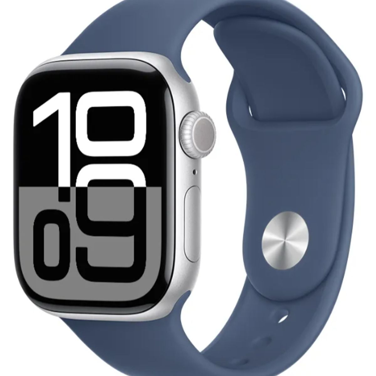 APPLE - Apple Watch Series 10 GPS 46mm Silver Aluminio Denim Sport Band M/L