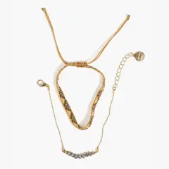 LOUNGE - Set Pulseras Mujer Con Mostacillas