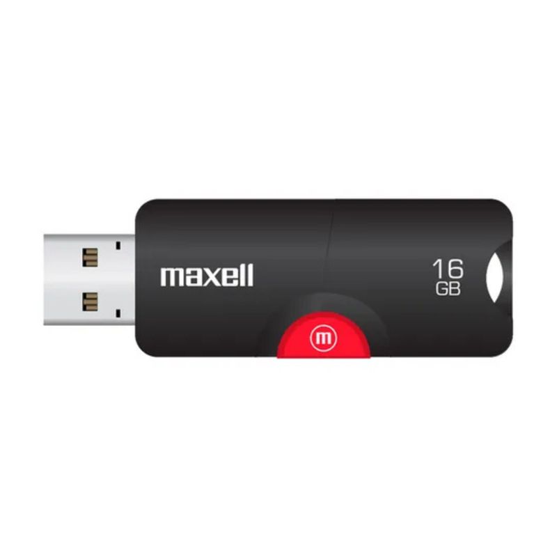 MAXELL - PENDRIVE USB FLIX MAXELL 16GB  USBF-16 ROJO