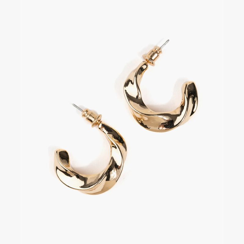 LOUNGE - Aros Mujer Argollas Pequeñas Irregulares