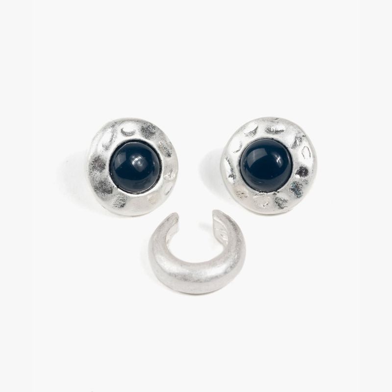 LOUNGE - Set Aros Mujer Piedra Y Cuff