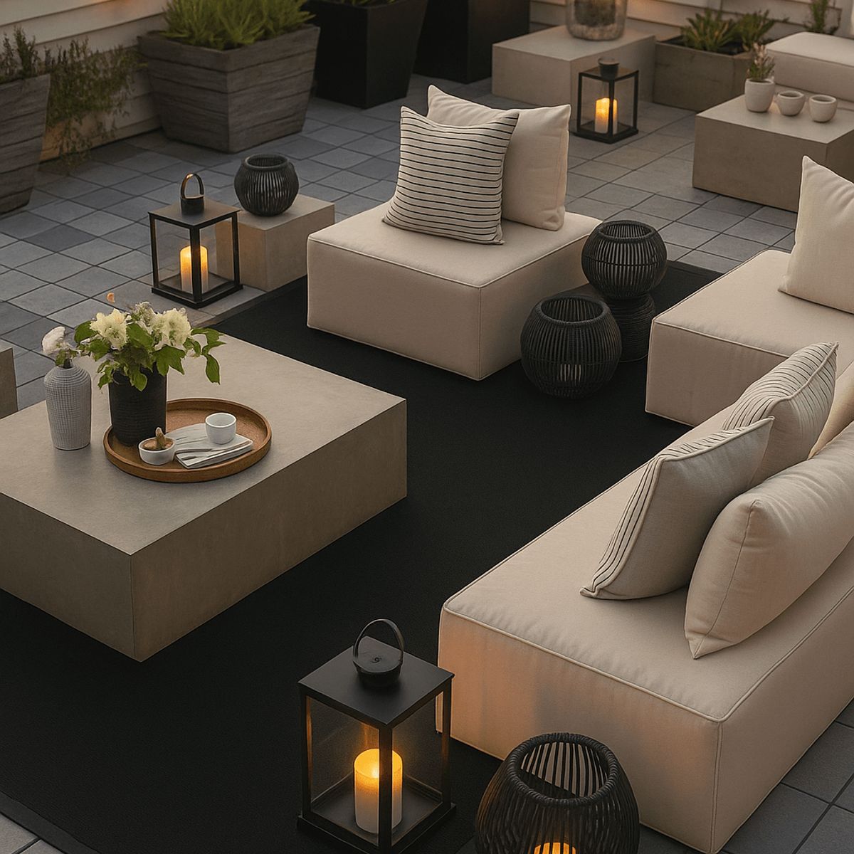 VADELL - Alfombra Jade 3 x 2 mts borde negro