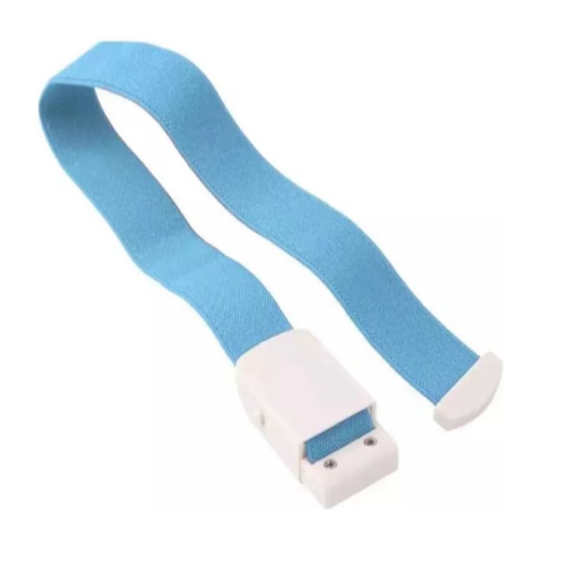 GENERICO - Torniquete Ligadura Elastico Hebilla Medicas Celeste
