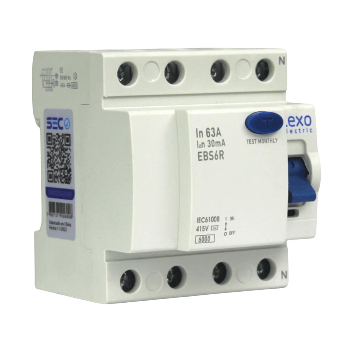 LEXO - INT. DIFERENCIAL LEXO 4x63A 30mA - 5300463