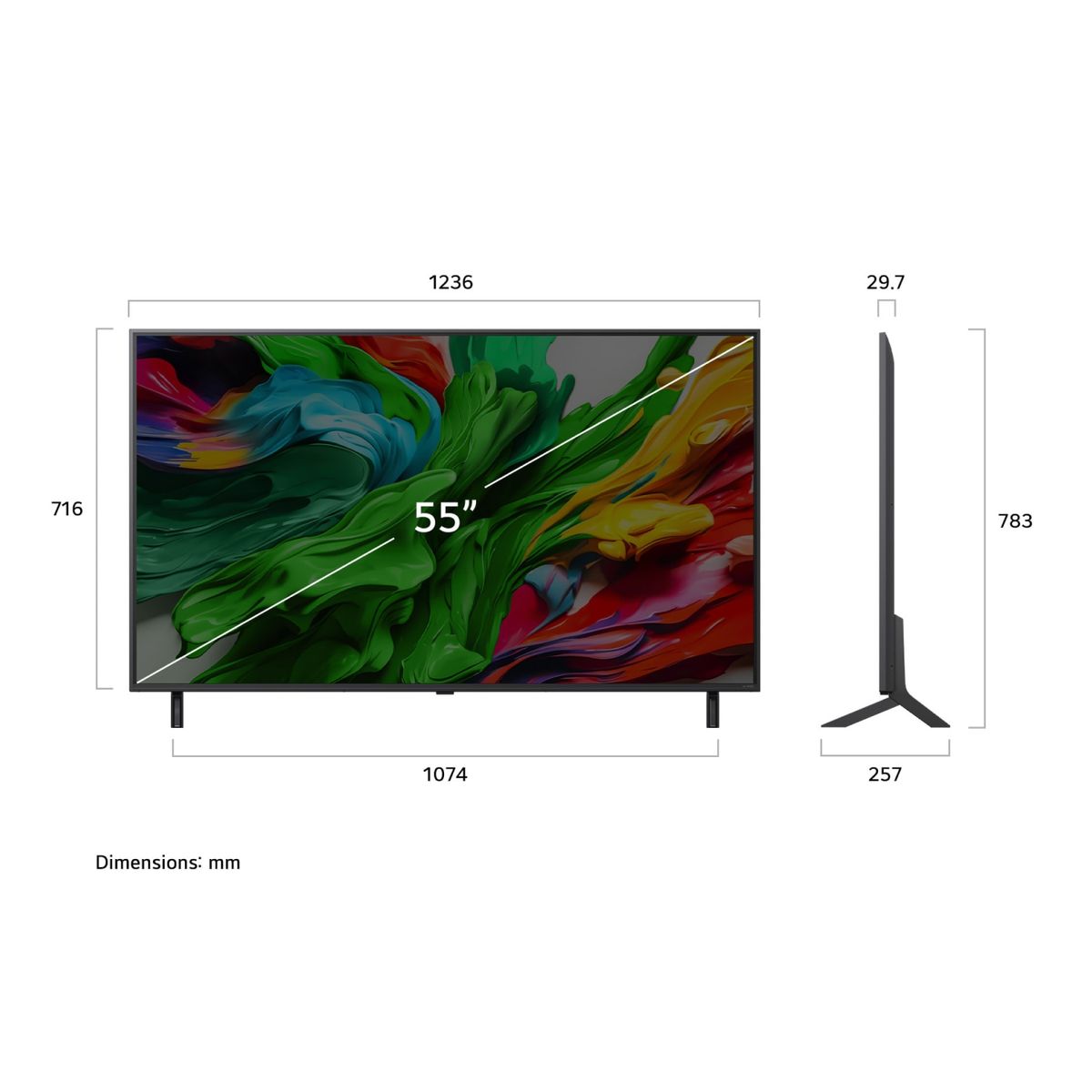 LG - Televisor QNED 55 Smart TV 4K UHD 55QNED85ASG 2025 + Magic Remote LG