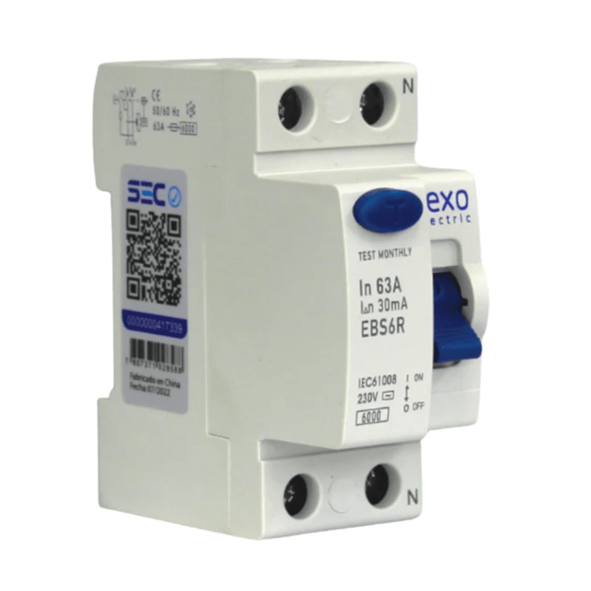 LEXO - INT. DIFERENCIAL LEXO 2x63 30mA - 5300263