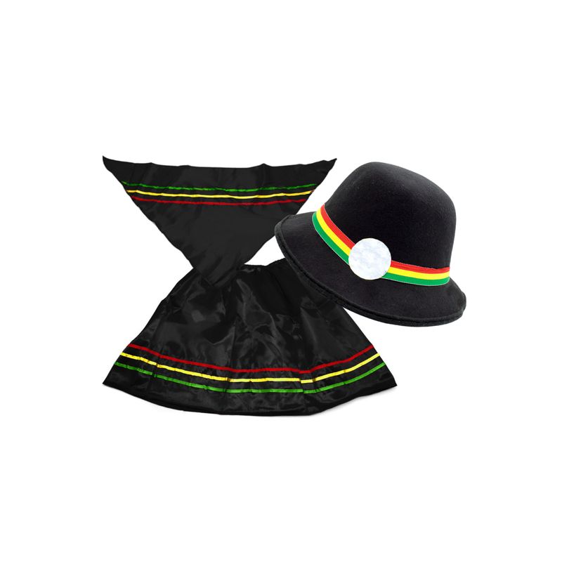 GENERICO - Traje Nortino Niña Baile  Fiestas Patrias Negro Talla L