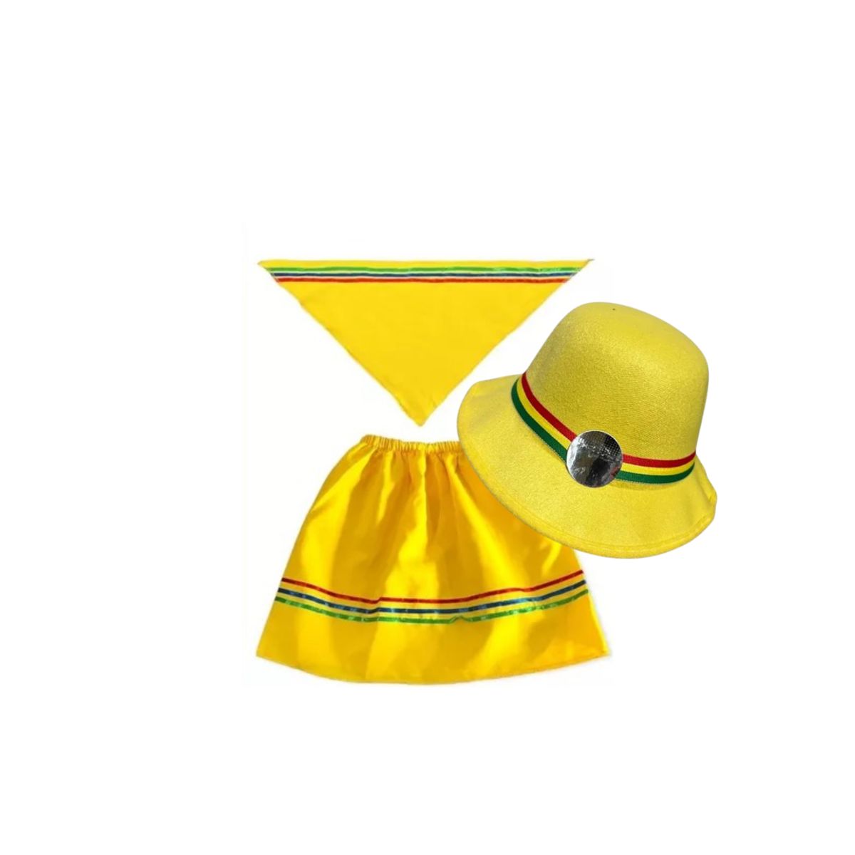 GENERICO - Traje Nortino Niña Baile  Fiestas Patrias Amarillo L