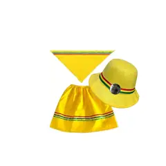 GENERICO - Traje Nortino Niña Baile Fiestas Patrias Amarillo L