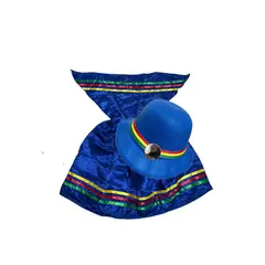 GENERICO - Traje Nortino Niña Baile Fiestas Patrias Azul M