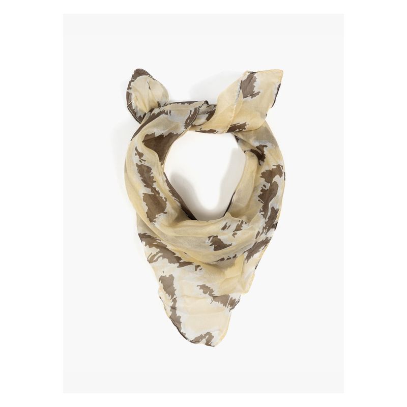 LOUNGE - Bandana Mujer Seda Manchas Animal