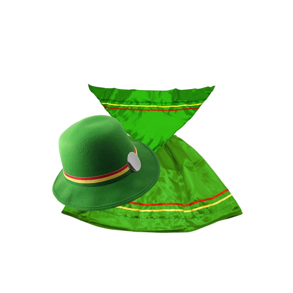 GENERICO - Traje Nortino Niña Baile  Fiestas Patrias Verde M