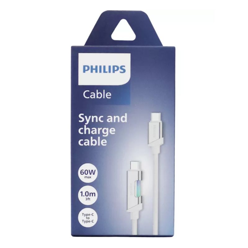 PHILIPS - CABLE DE DATOS Y CARGA PHILIPS DLC5021AW 10M BLANCO